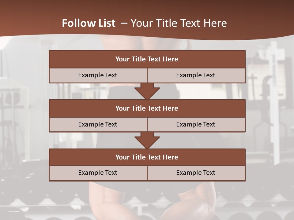Bodybuilding Weightlifter Sport PowerPoint Template