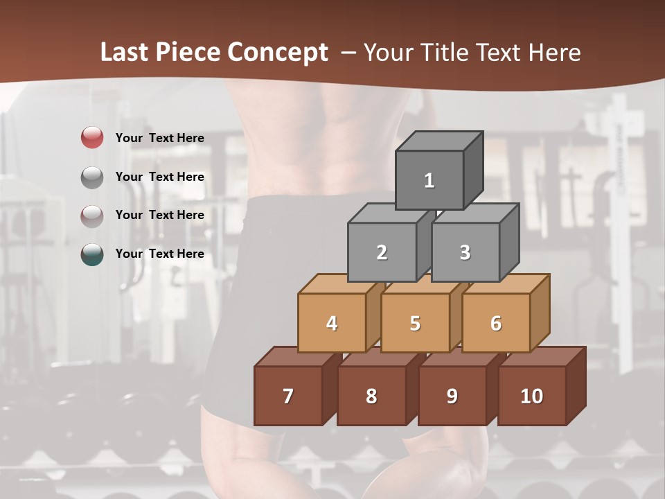 Bodybuilding Weightlifter Sport PowerPoint Template