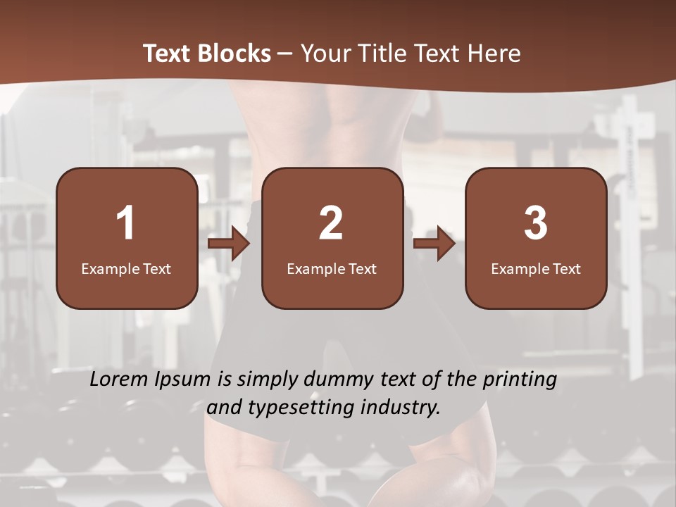 Bodybuilding Weightlifter Sport PowerPoint Template