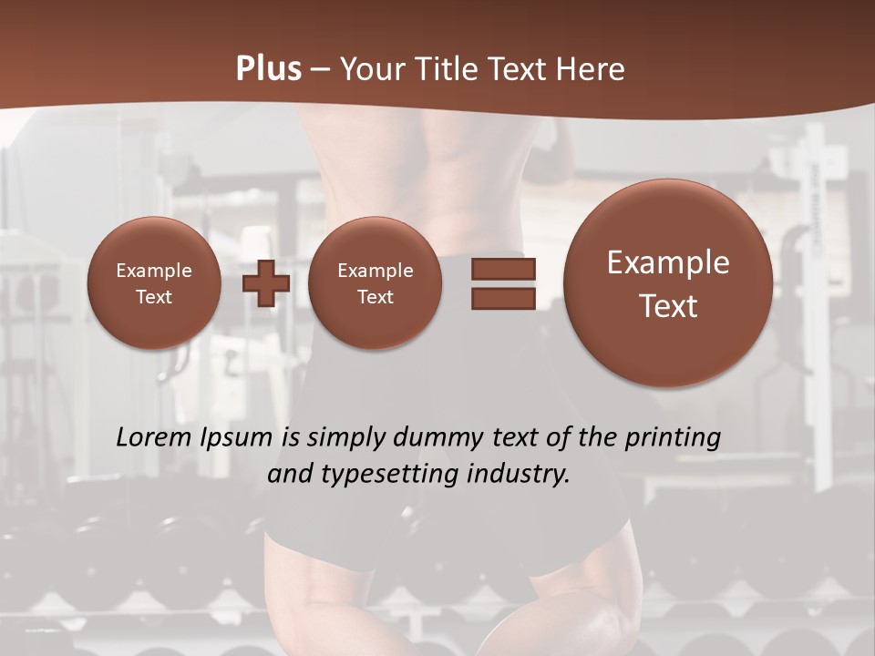 Bodybuilding Weightlifter Sport PowerPoint Template