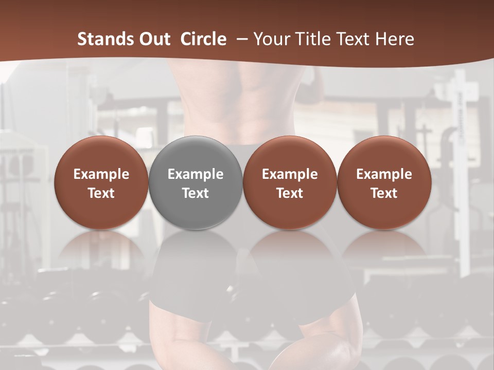 Bodybuilding Weightlifter Sport PowerPoint Template
