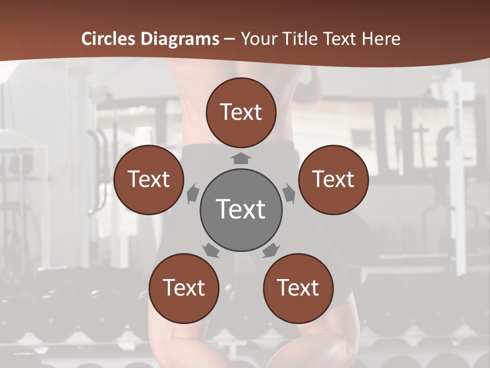 Bodybuilding Weightlifter Sport PowerPoint Template