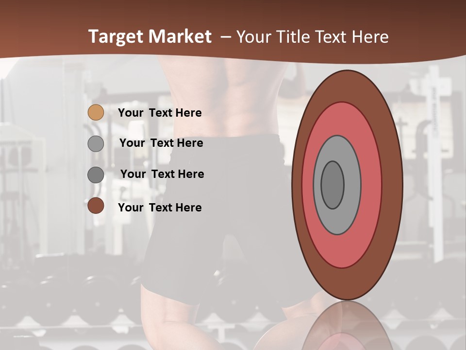 Bodybuilding Weightlifter Sport PowerPoint Template