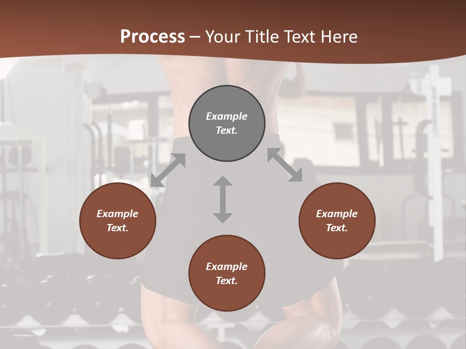 Bodybuilding Weightlifter Sport PowerPoint Template