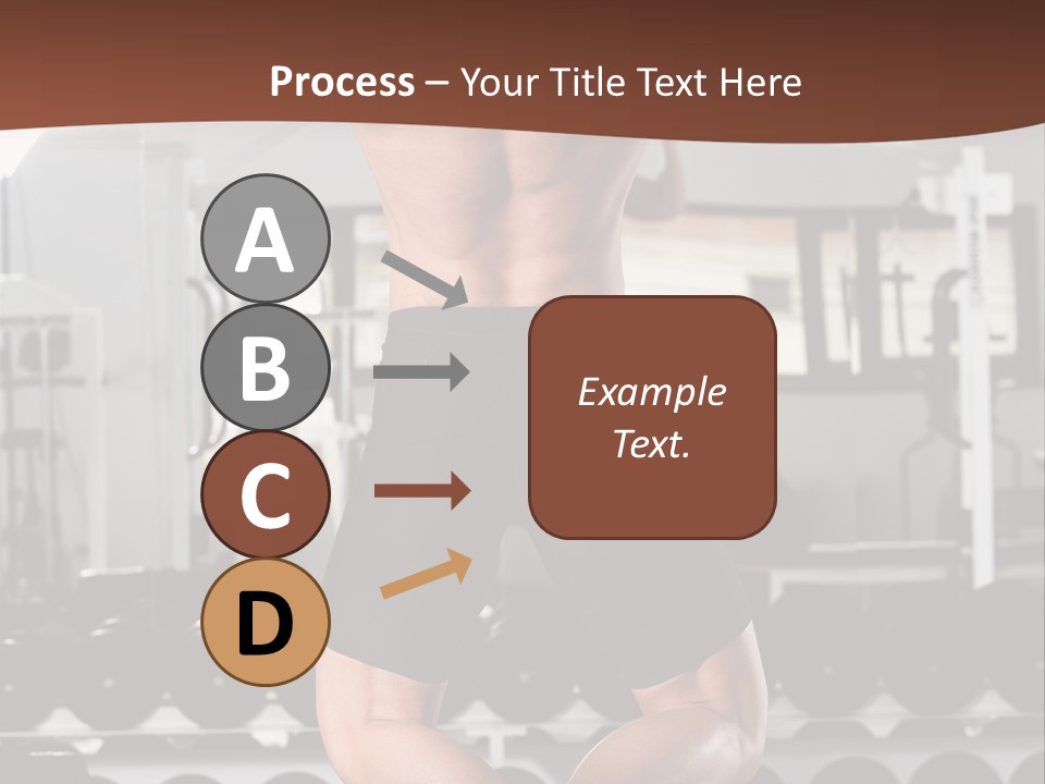 Bodybuilding Weightlifter Sport PowerPoint Template