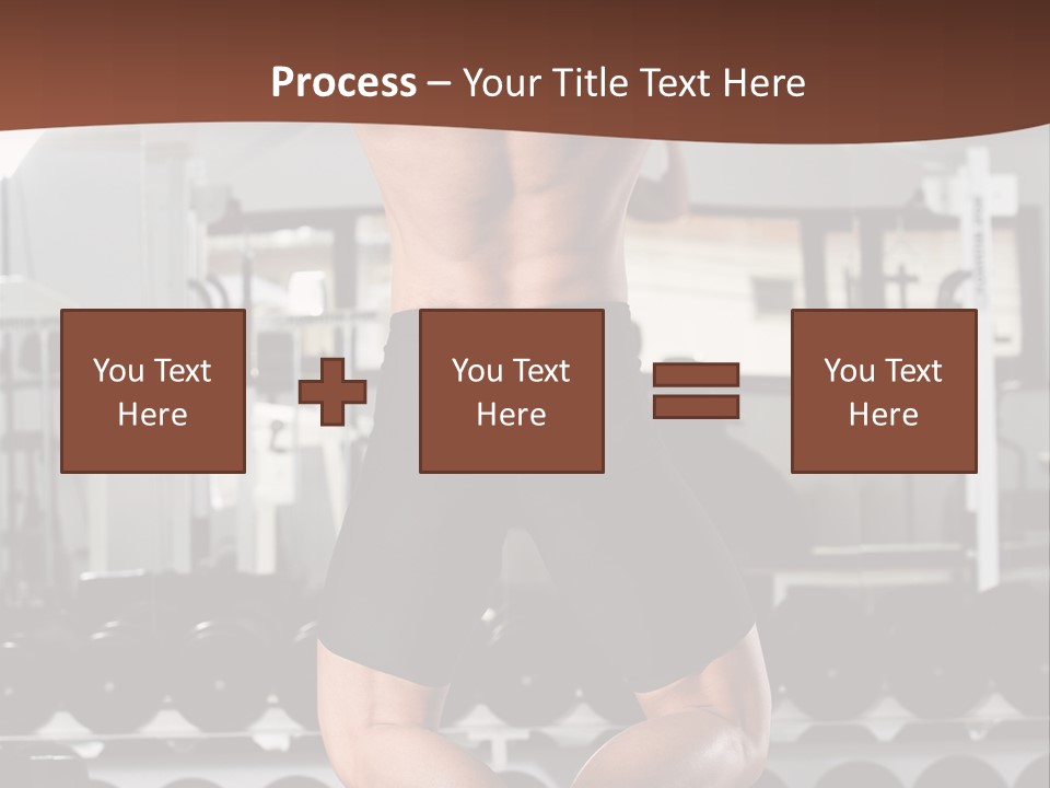 Bodybuilding Weightlifter Sport PowerPoint Template