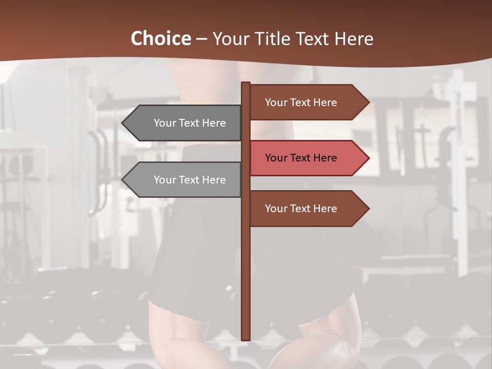 Bodybuilding Weightlifter Sport PowerPoint Template