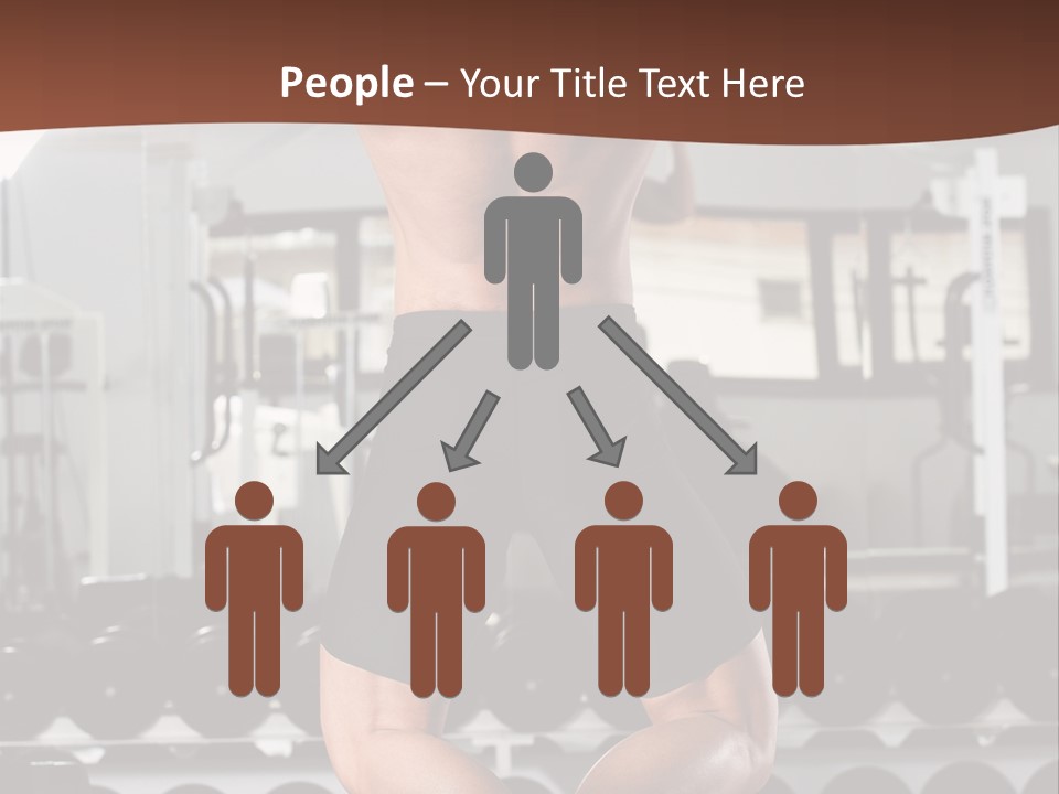 Bodybuilding Weightlifter Sport PowerPoint Template