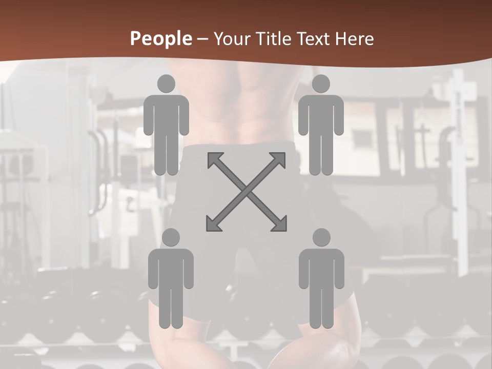 Bodybuilding Weightlifter Sport PowerPoint Template