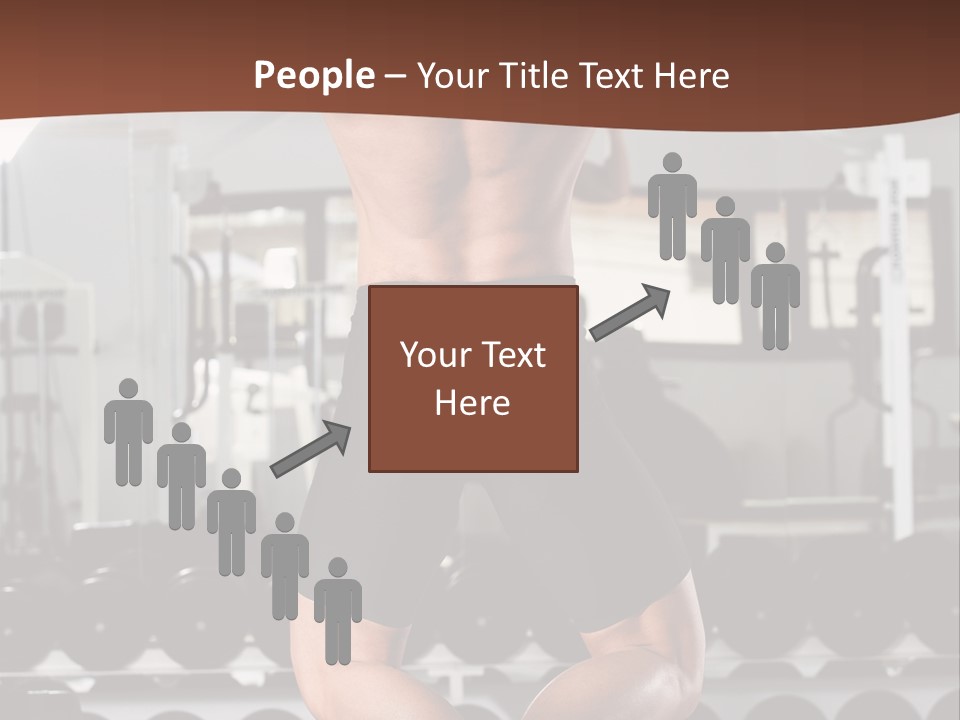 Bodybuilding Weightlifter Sport PowerPoint Template