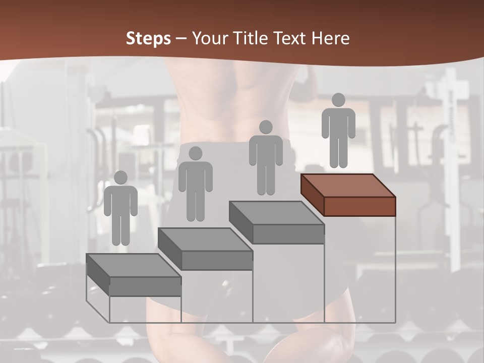 Bodybuilding Weightlifter Sport PowerPoint Template