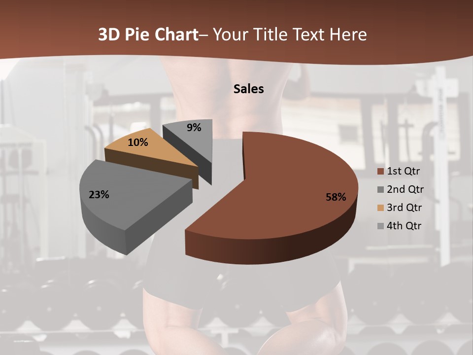 Bodybuilding Weightlifter Sport PowerPoint Template
