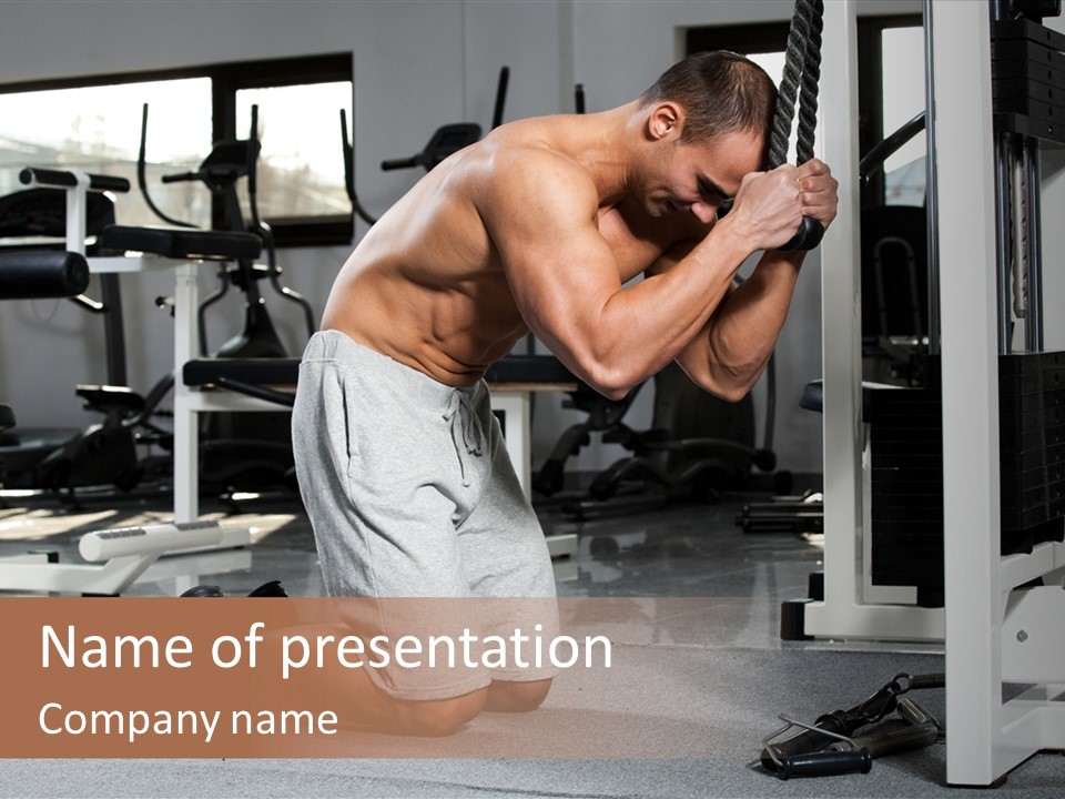 Trainer Fit Crunch PowerPoint Template