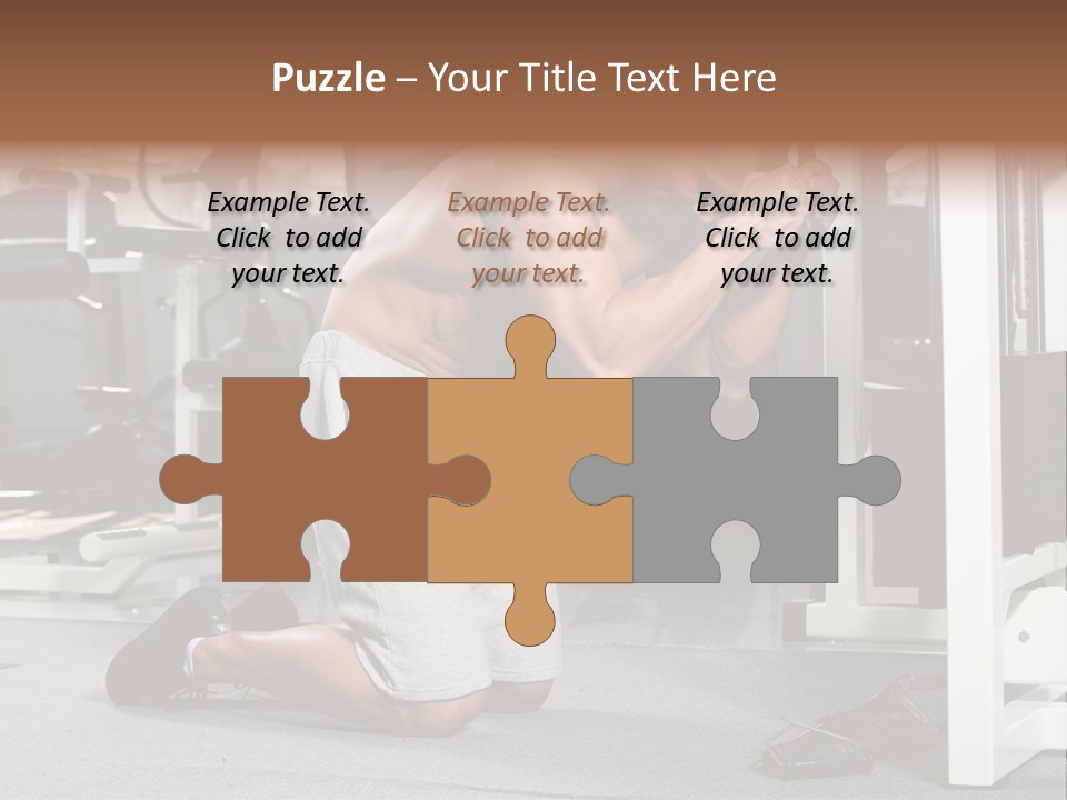 Trainer Fit Crunch PowerPoint Template