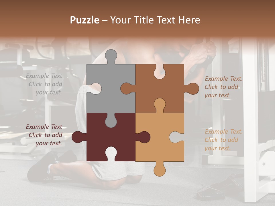 Trainer Fit Crunch PowerPoint Template