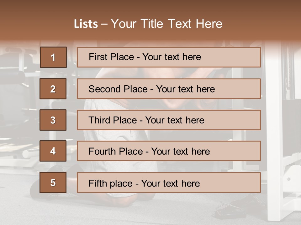 Trainer Fit Crunch PowerPoint Template