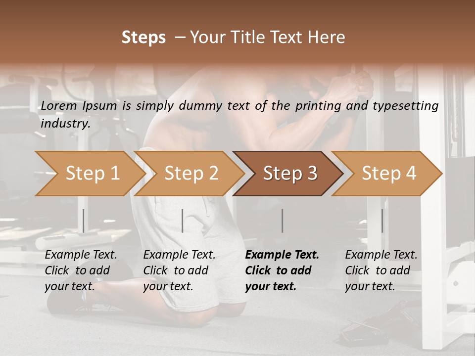 Trainer Fit Crunch PowerPoint Template