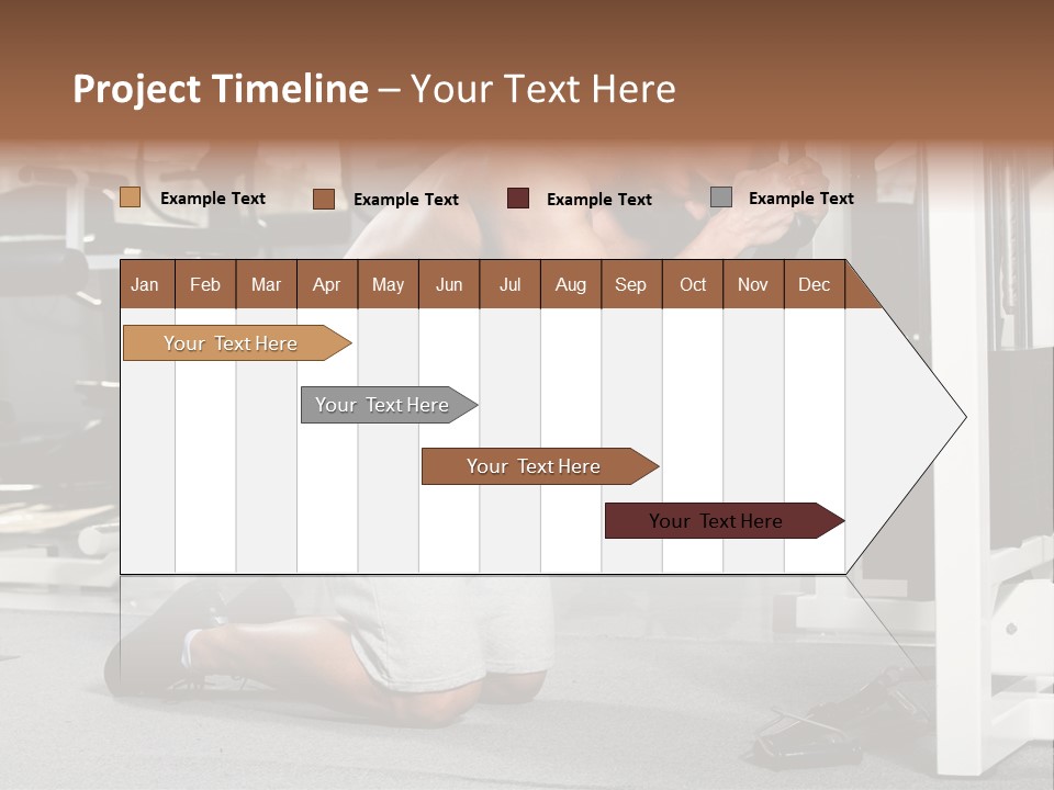 Trainer Fit Crunch PowerPoint Template