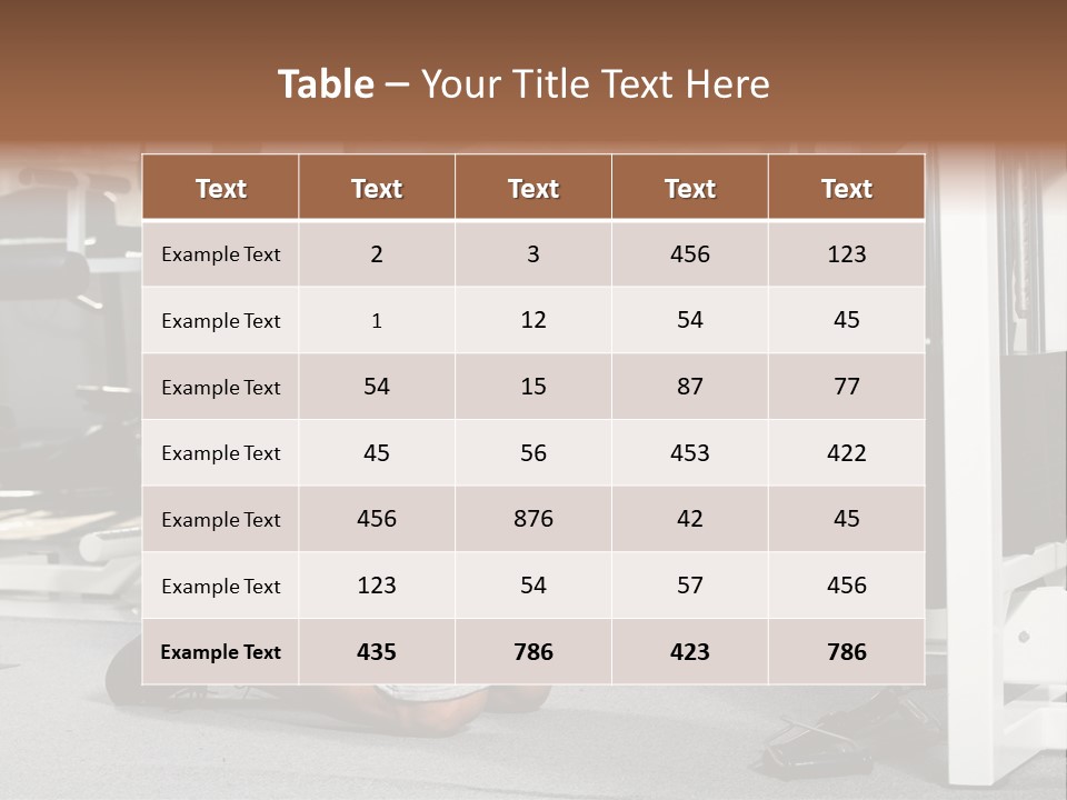 Trainer Fit Crunch PowerPoint Template