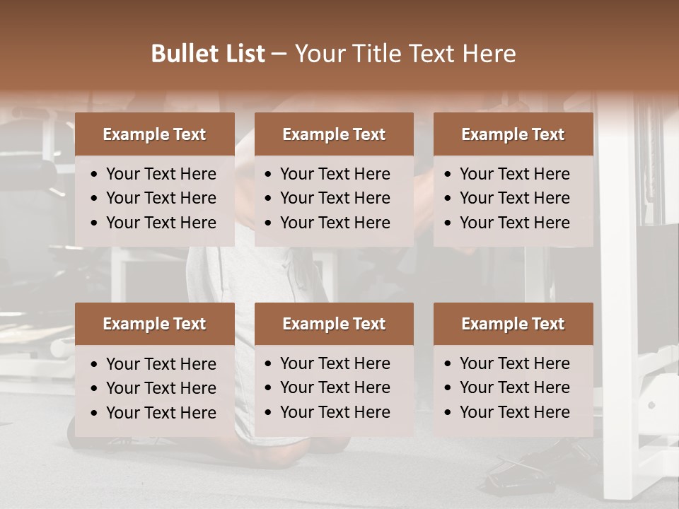 Trainer Fit Crunch PowerPoint Template