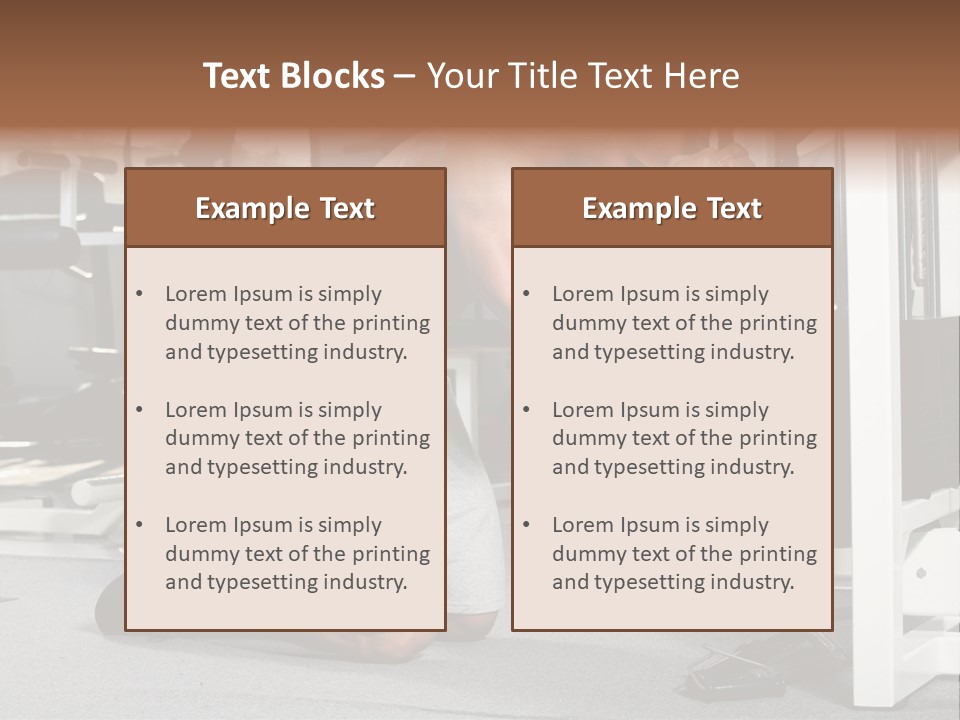 Trainer Fit Crunch PowerPoint Template