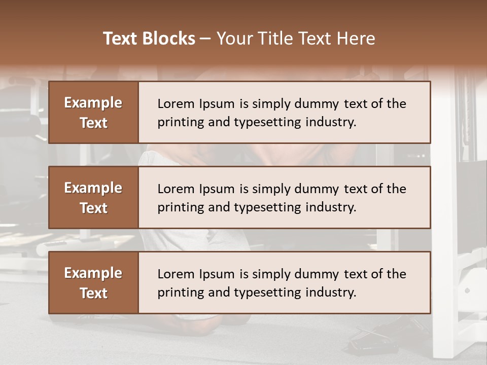 Trainer Fit Crunch PowerPoint Template