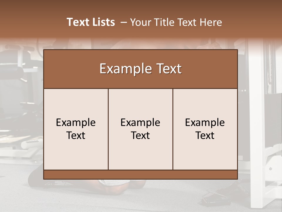 Trainer Fit Crunch PowerPoint Template