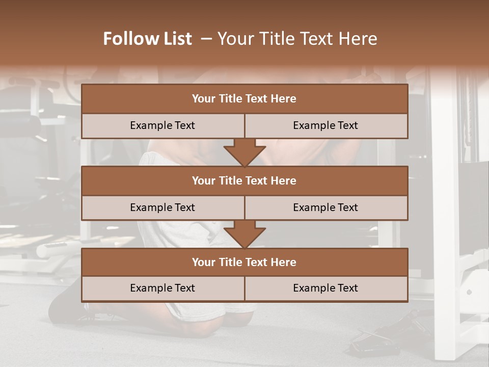 Trainer Fit Crunch PowerPoint Template