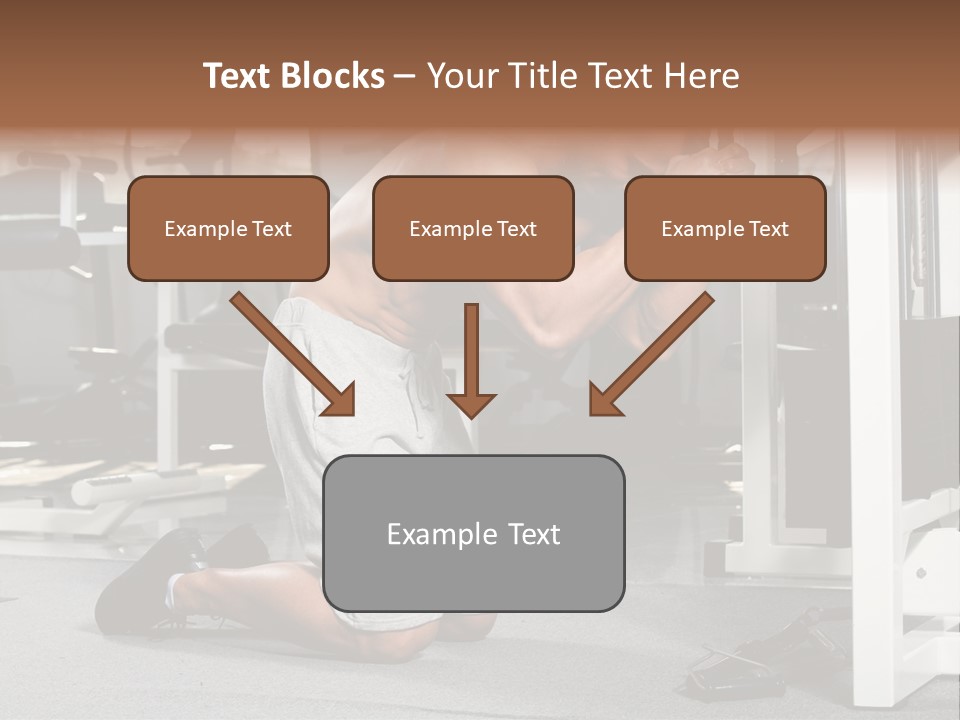 Trainer Fit Crunch PowerPoint Template