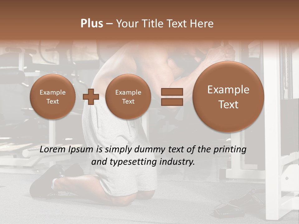 Trainer Fit Crunch PowerPoint Template