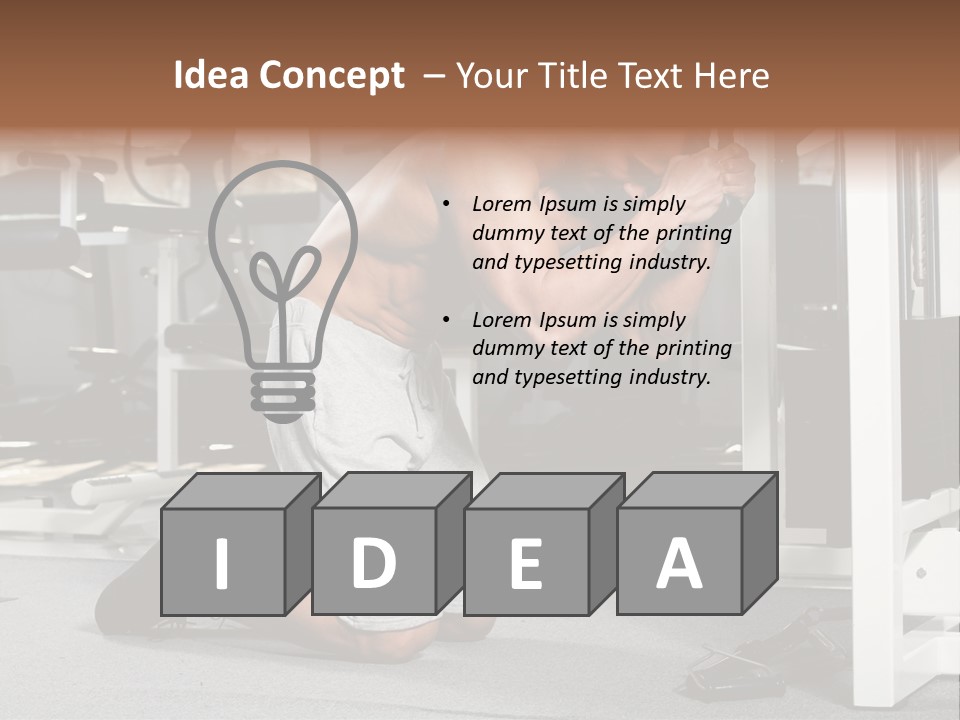 Trainer Fit Crunch PowerPoint Template