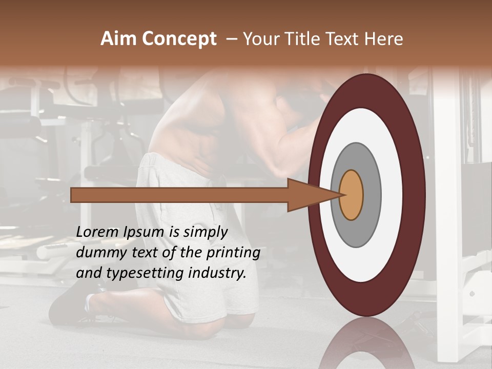 Trainer Fit Crunch PowerPoint Template