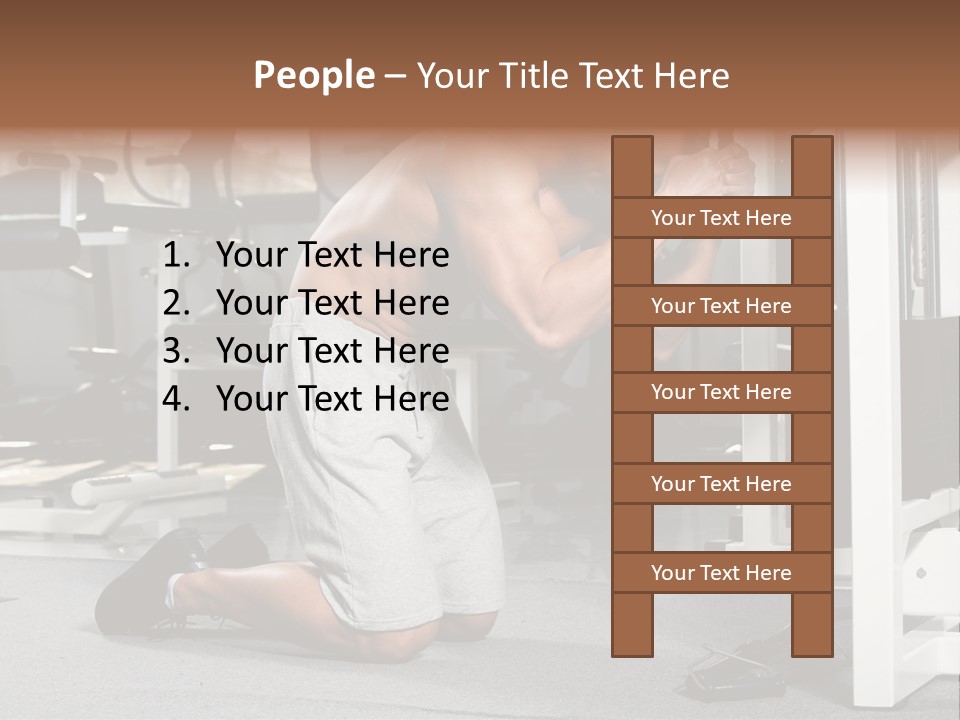 Trainer Fit Crunch PowerPoint Template