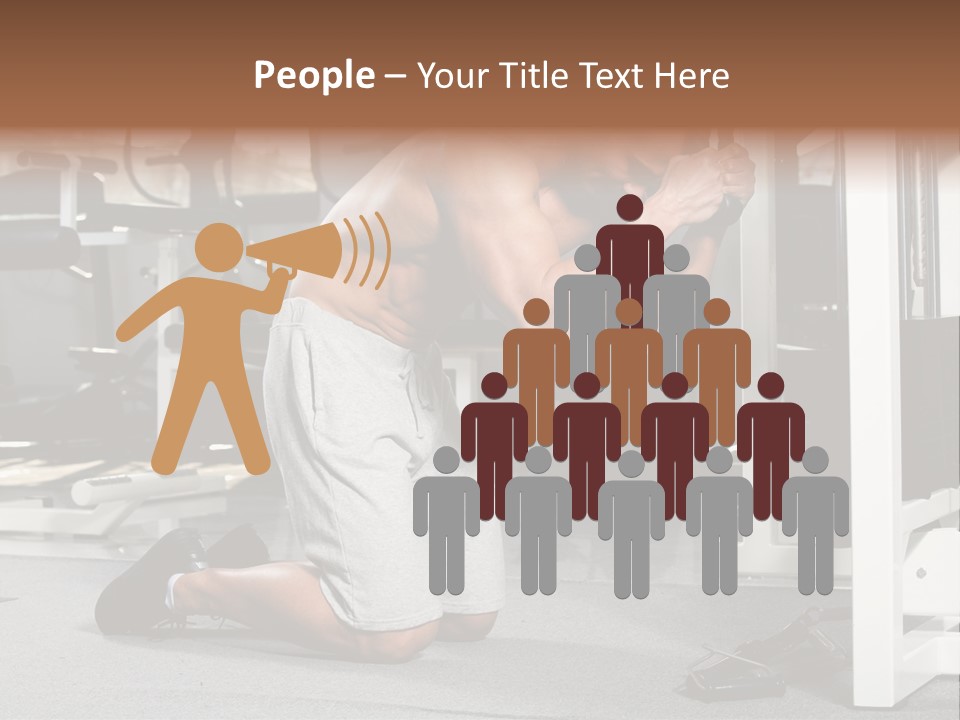 Trainer Fit Crunch PowerPoint Template