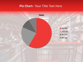 Chrome Shopping Chart Products PowerPoint Template