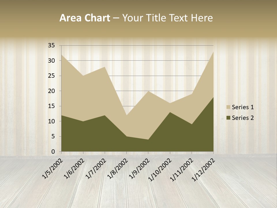 A Room With A Wooden Floor And A Striped Wall PowerPoint Template