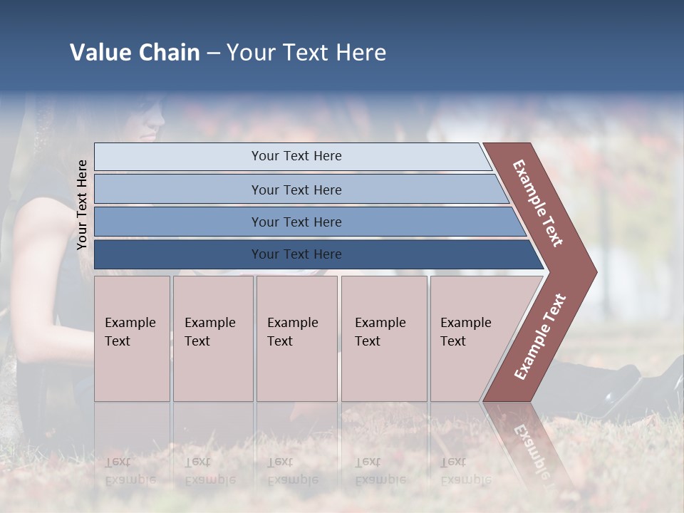 A Woman Sitting On The Ground Reading A Book PowerPoint Template