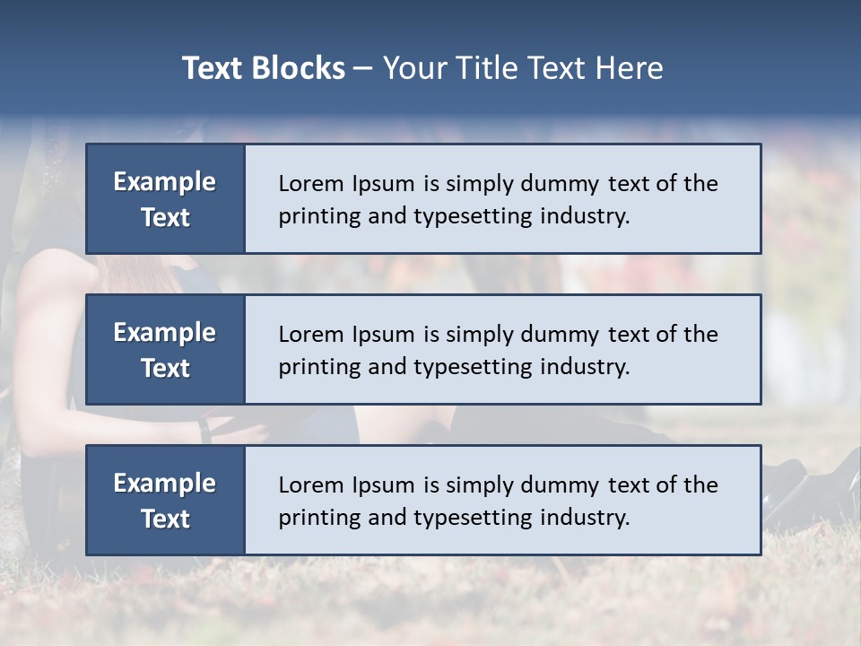 A Woman Sitting On The Ground Reading A Book PowerPoint Template