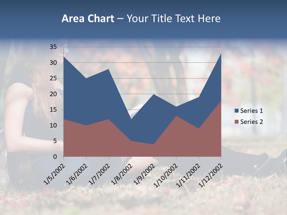 A Woman Sitting On The Ground Reading A Book PowerPoint Template