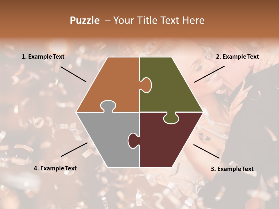 Black White Bride PowerPoint Template