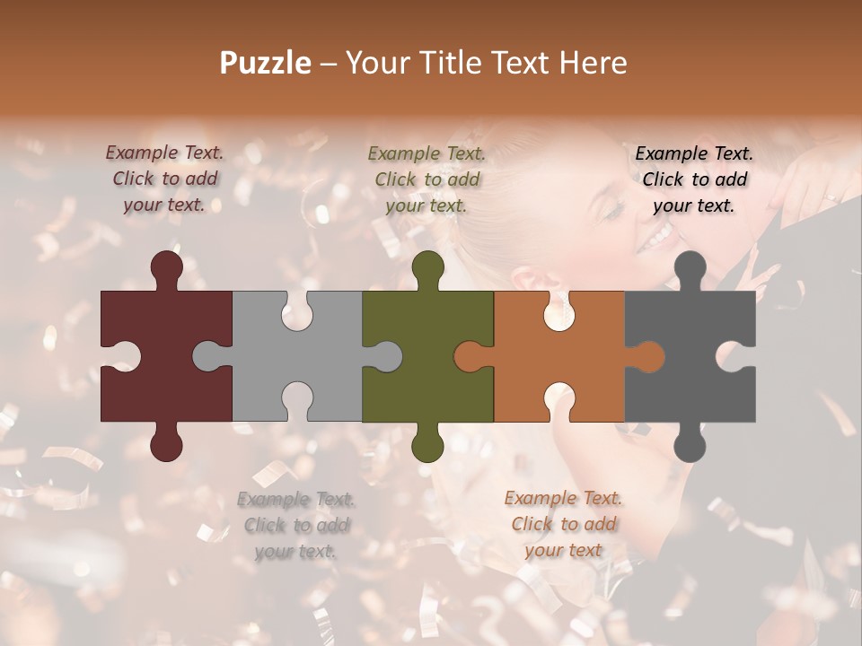 Black White Bride PowerPoint Template