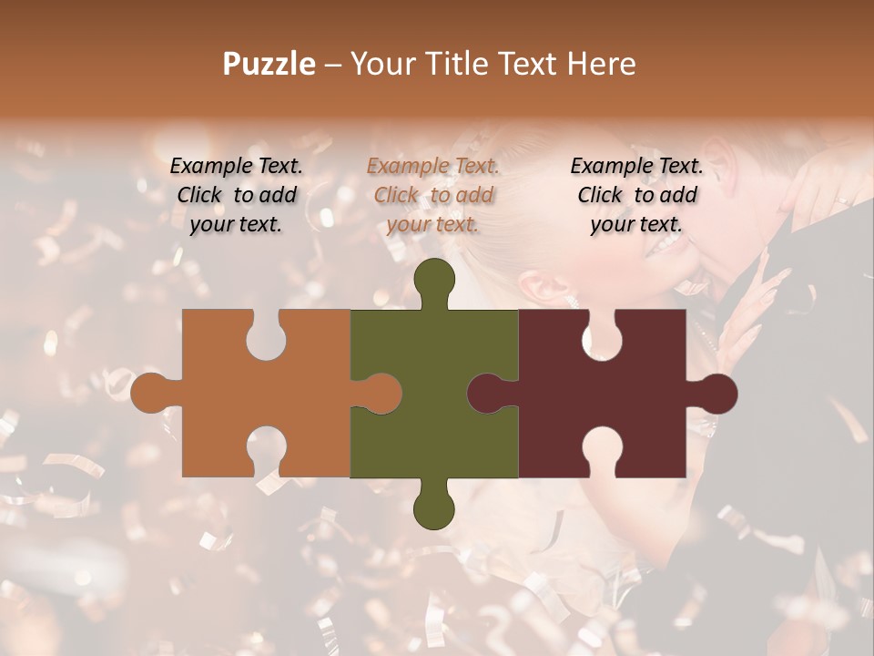 Black White Bride PowerPoint Template