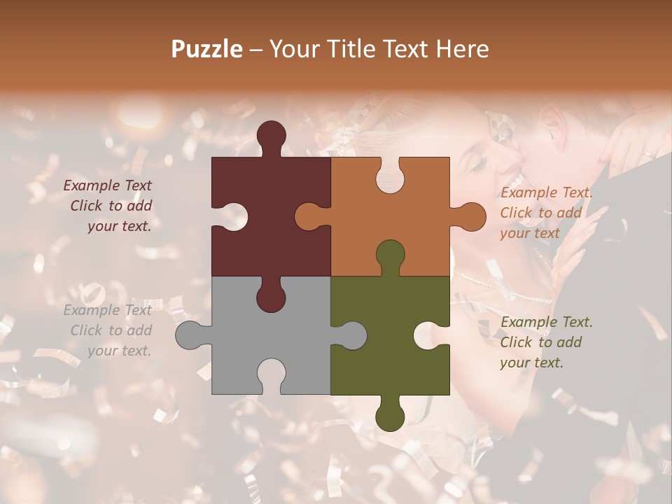 Black White Bride PowerPoint Template