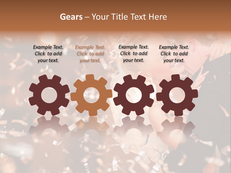 Black White Bride PowerPoint Template