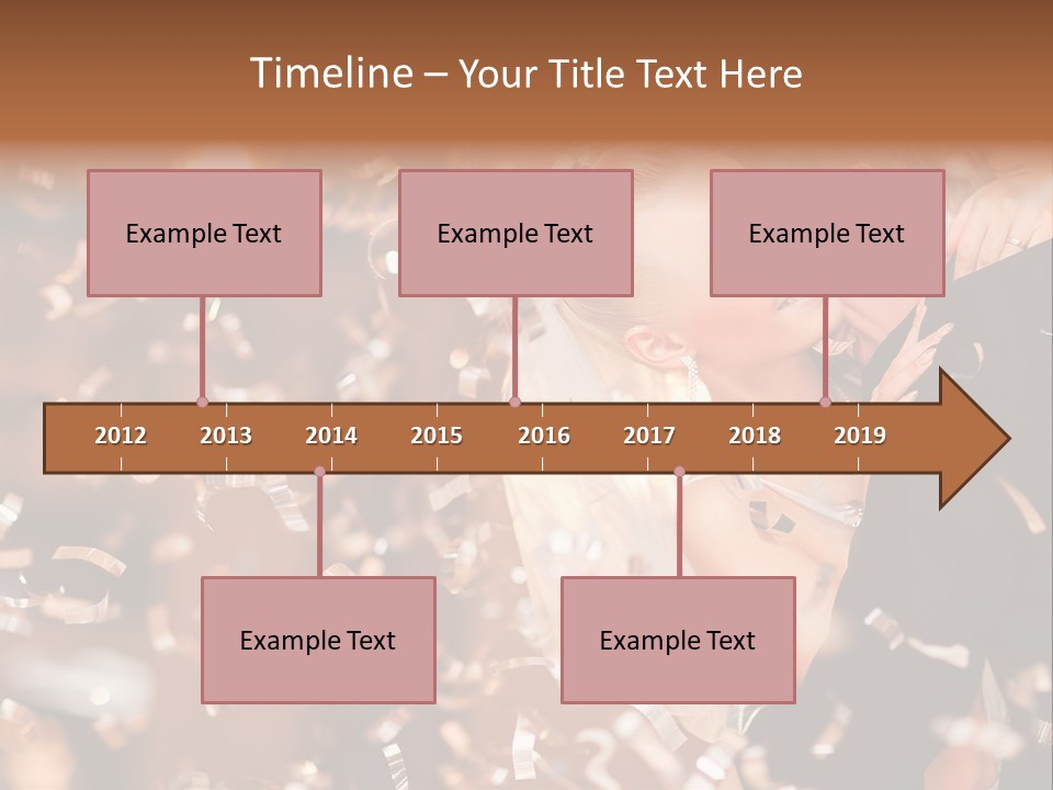 Black White Bride PowerPoint Template