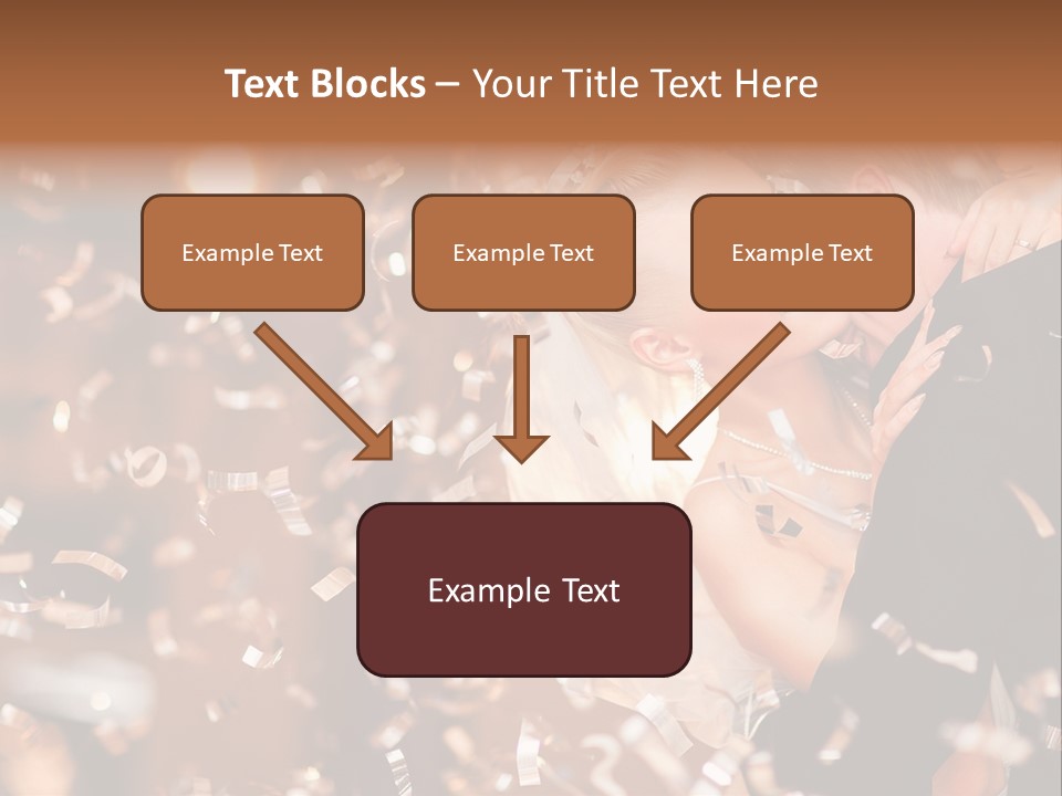 Black White Bride PowerPoint Template