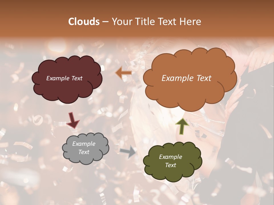 Black White Bride PowerPoint Template