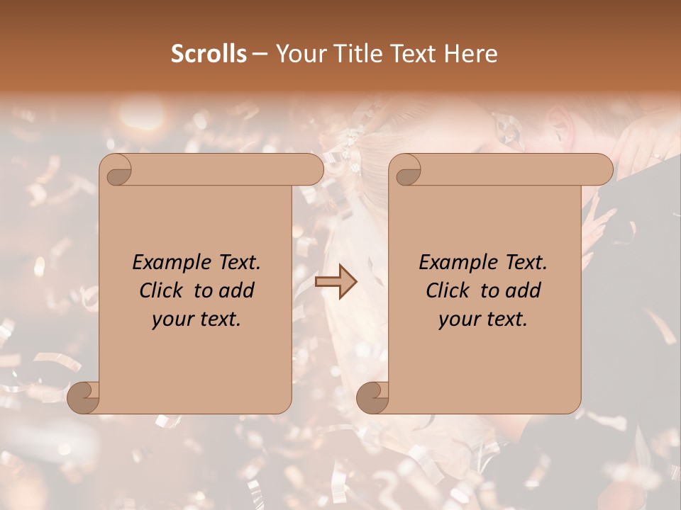 Black White Bride PowerPoint Template
