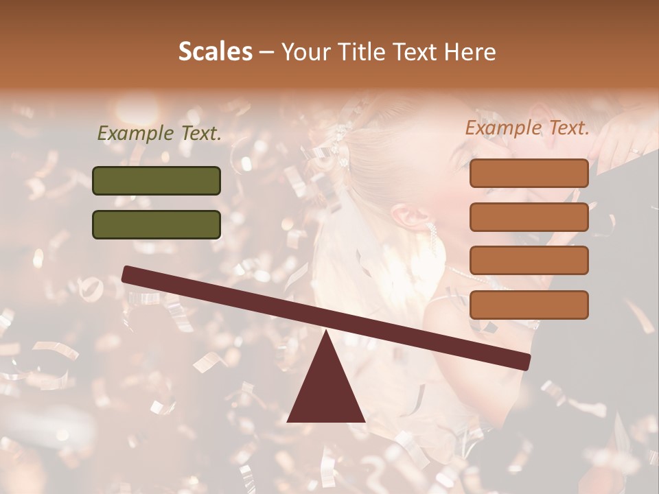 Black White Bride PowerPoint Template