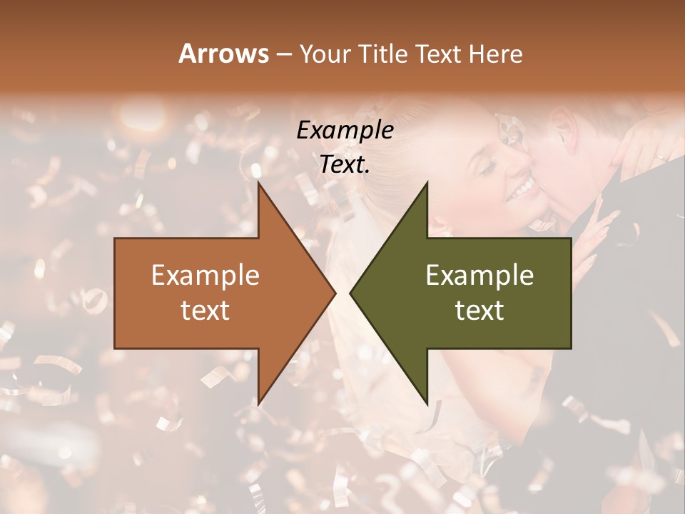 Black White Bride PowerPoint Template